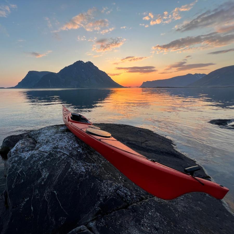 New! Luxury Cabin In Beautiful Lofoten Kleppstad Kültér fotó