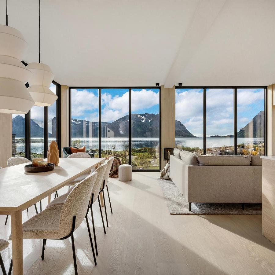 New! Luxury Cabin In Beautiful Lofoten Kleppstad Kültér fotó