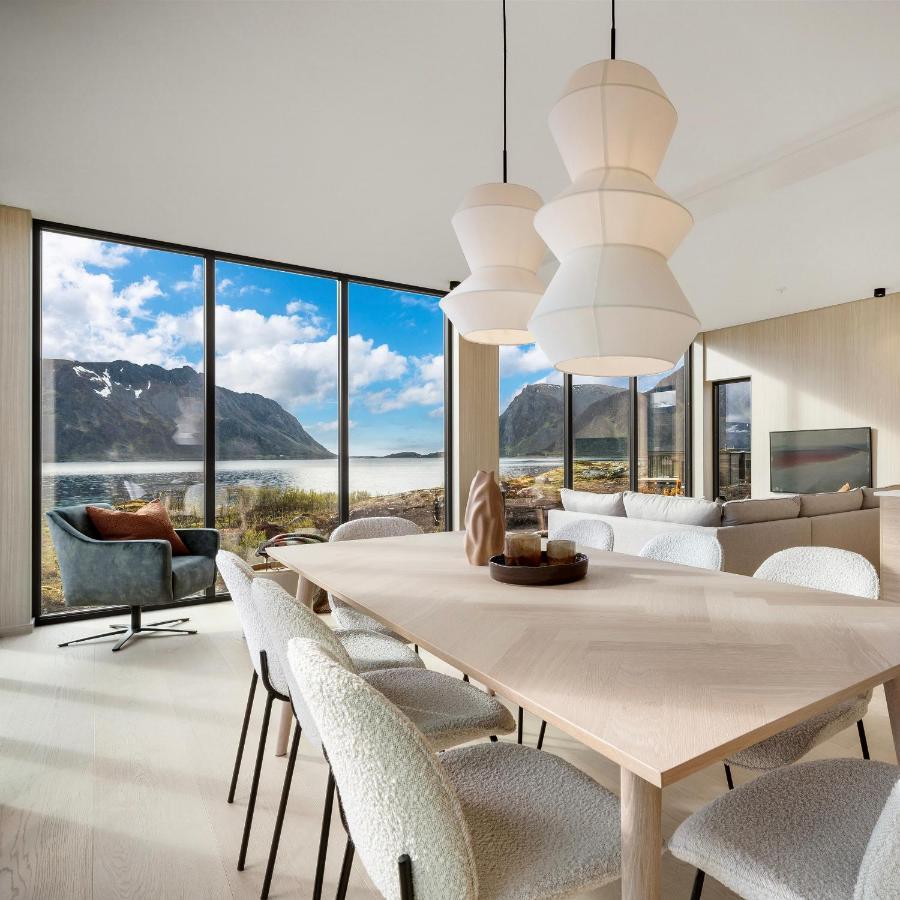 New! Luxury Cabin In Beautiful Lofoten Kleppstad Kültér fotó