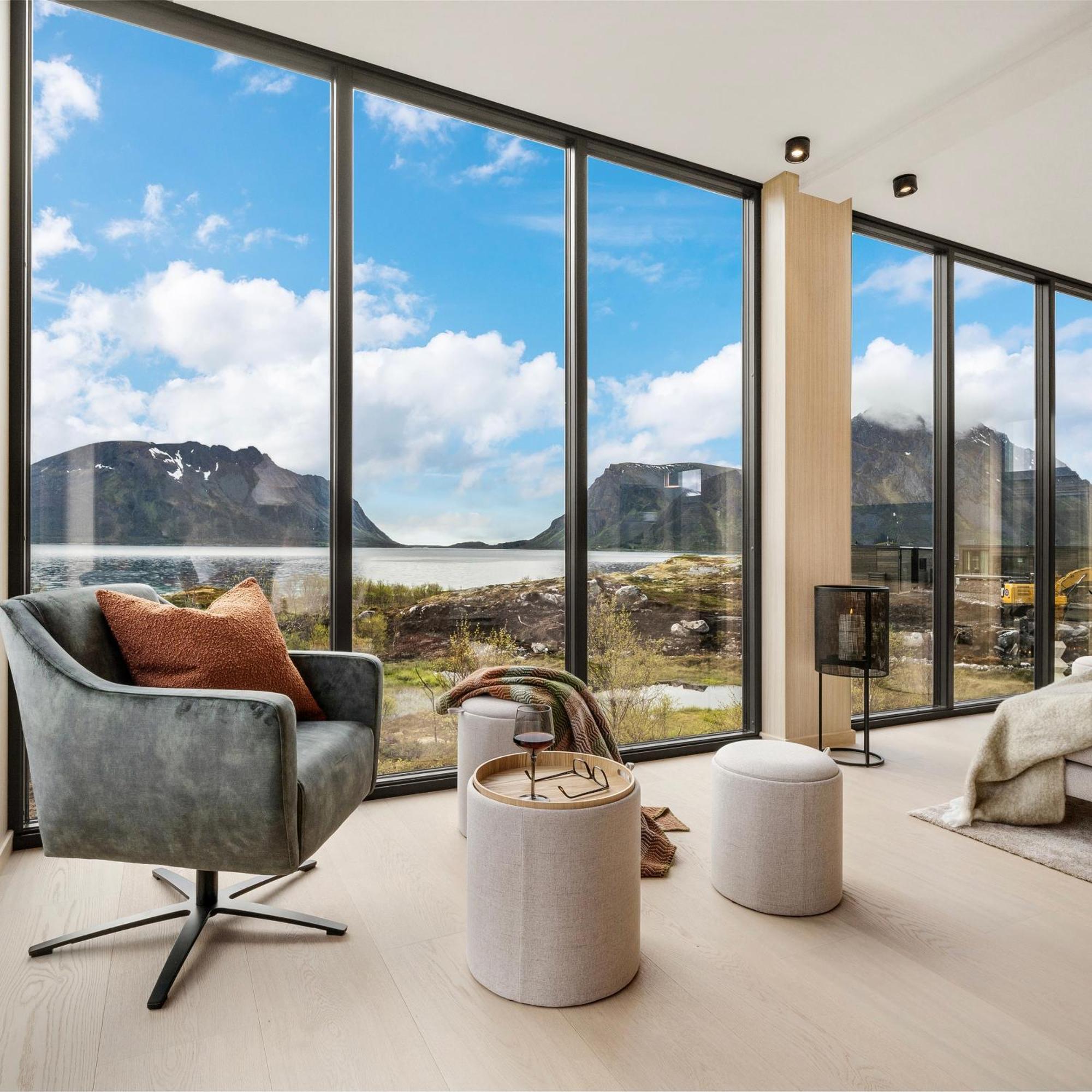 New! Luxury Cabin In Beautiful Lofoten Kleppstad Kültér fotó